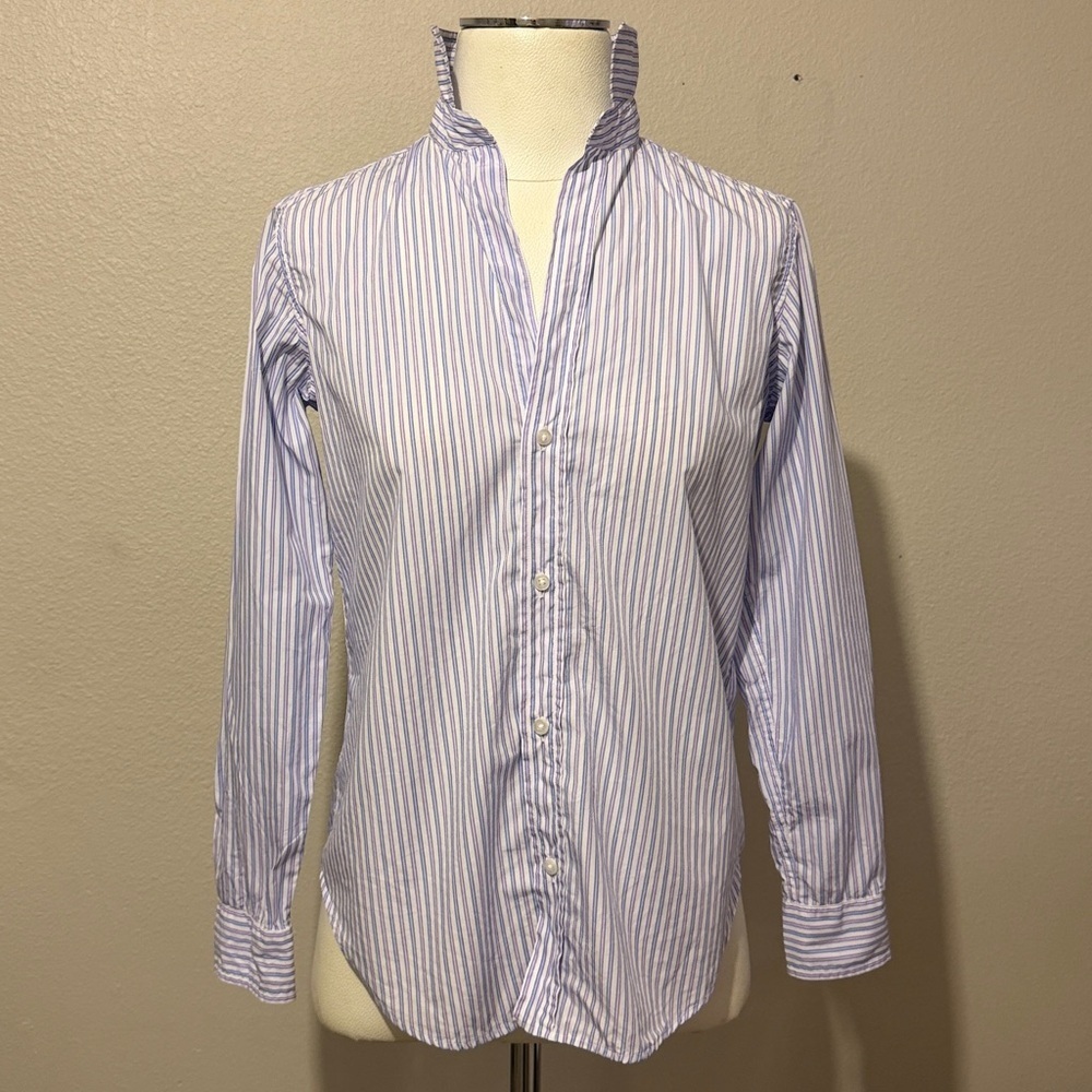 Frank & Eileen Frank Style Lightweight Striped Button-Down Shirt Casual Office